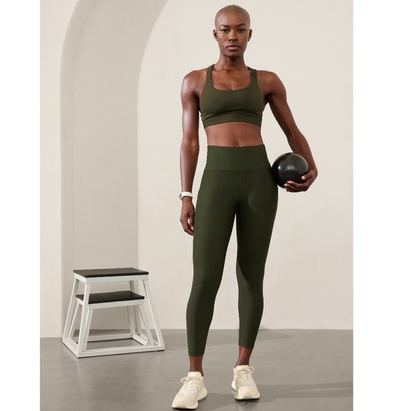 NWT Athleta Train Free Sports Bra D-DD | Aspen Olive - Picture 5 of 12